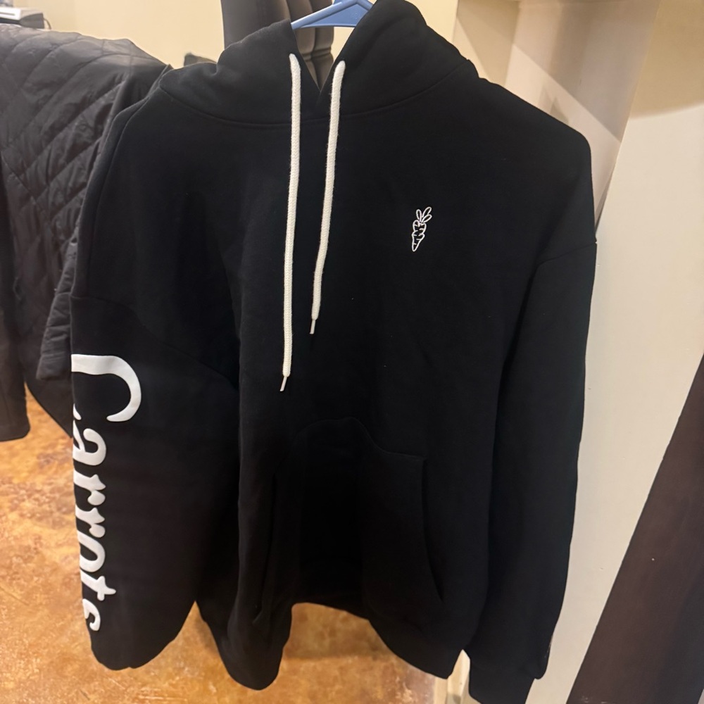 Carrots by Anwar Carrots Black Pullover Hoodie S Streetwear Graphic Logo